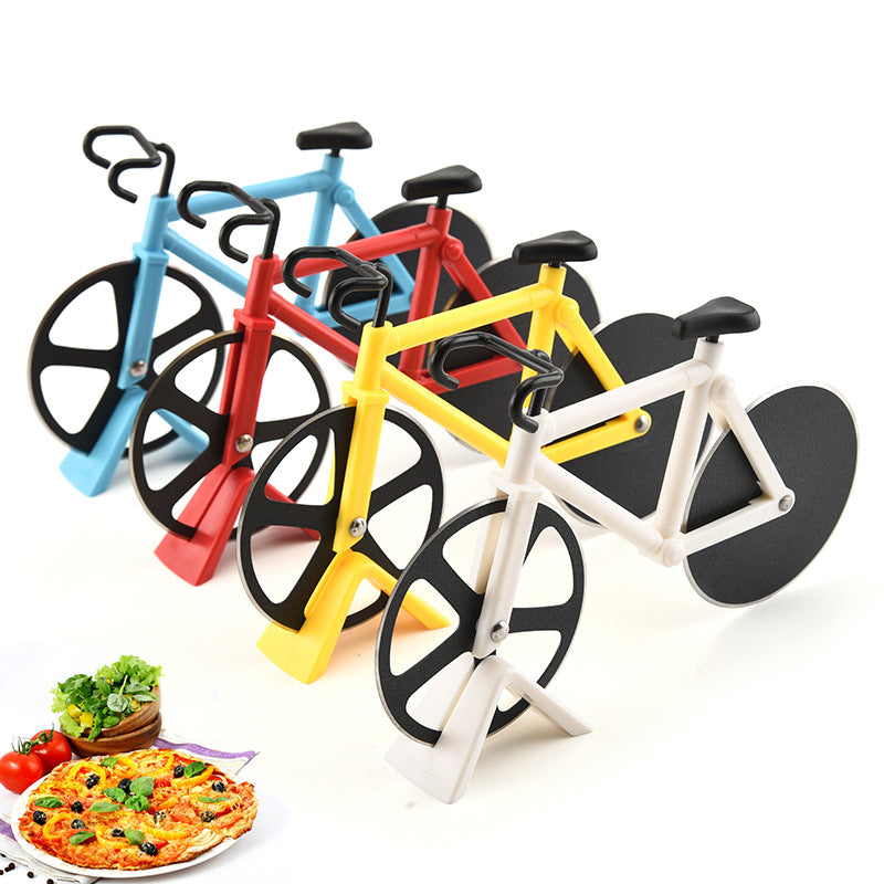 Super-Cool Bicycle-shaped Two-Blade Pizza Cutter - Great Gift for Your Bike Enthusiast!