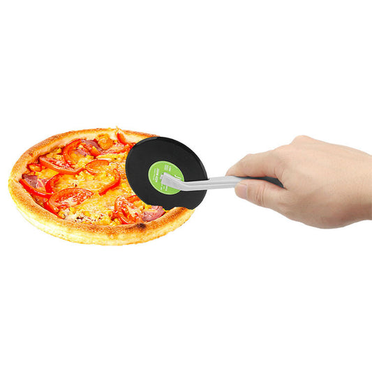 Retro Record Shaped Pizza Cutter - Spin Your Pizza Game Right Round!