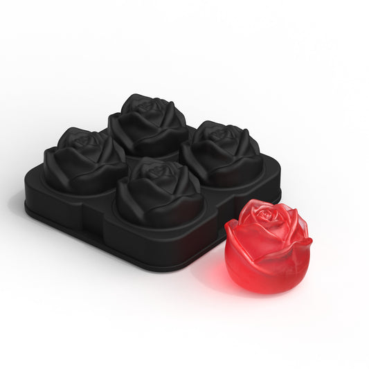 Rose-Shaped Ice Ball Mold & Ice Tray - Up Your Whiskey and Cocktail Game!