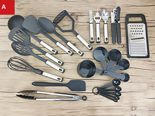 Kitchen-in-a-Box Complete Kitchen Utensil & Tool Sets - Four Groups to Choose From!