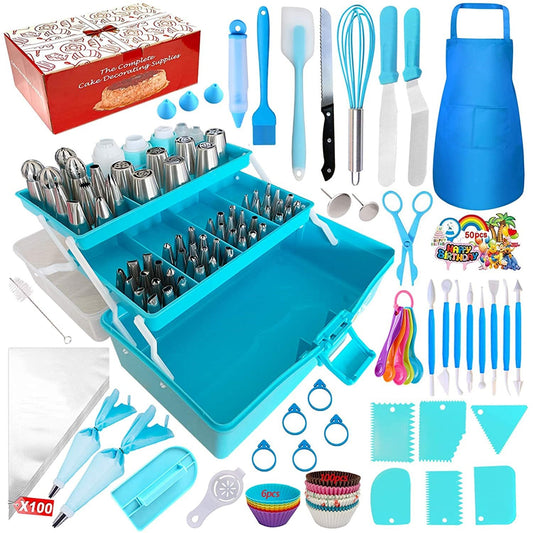 Kitchen-in-a-Box Complete Cake & Cookie Decorating Set w/Apron - Huge Savings on EVERYTHING You Need for Professional-Grade Cake & Cookie Decorating!