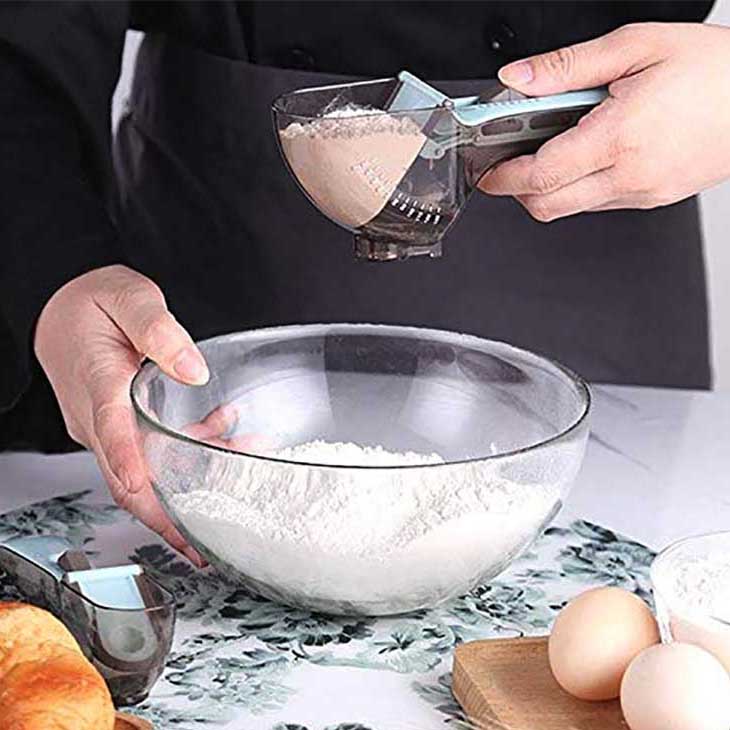 All-in-one ADJUSTABLE Measuring Cups and Spoons with Magnets! No more hunting for the right size!