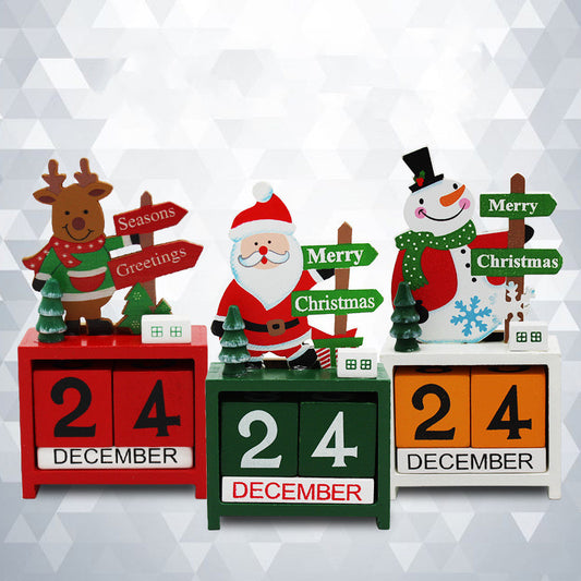 Christmas Wooden Block Calendar