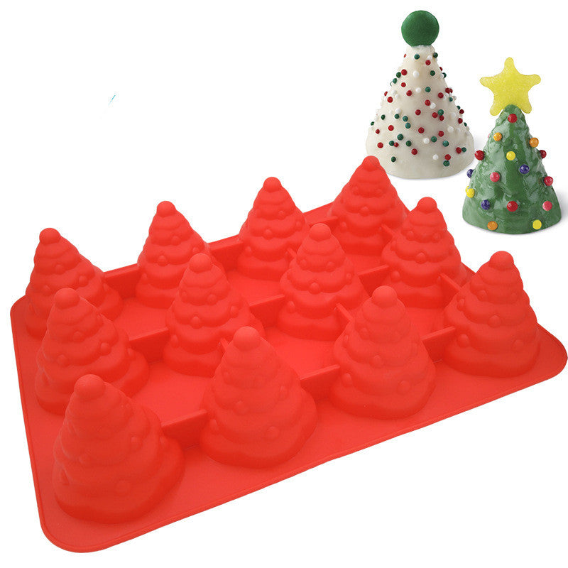 Christmas Tree Silicone Cupcake, Chocolate, & Candy Molds
