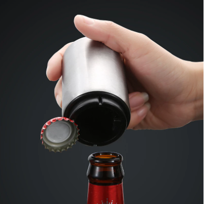 Automatic Push-Down Bottle Opener - Open Bottles With Ease!