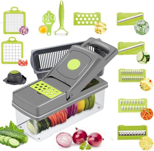 15-In-1 Vegetable & Food Slicer, Dicer Chopper and More!  The Most Versatile Kitchen Cutting Tool You'll Ever Own!