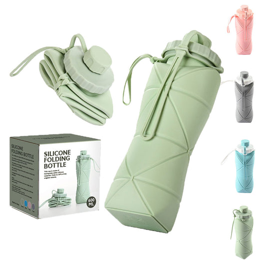 Folding Silicone Water Bottle - Portable & Convenient Hydroflask