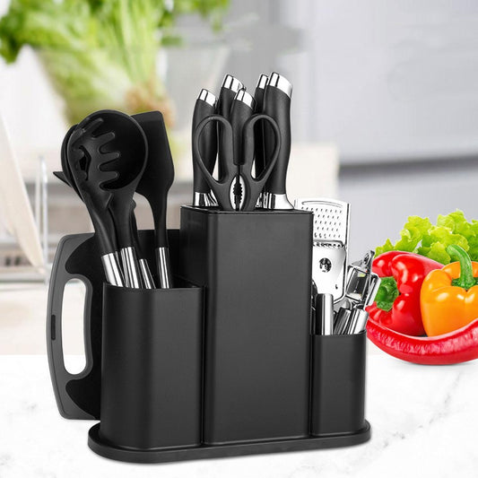 Kitchen-in-a-Box Complete Kitchen Knife, Utensil & Cutting Board Set -  EVERY Kitchen Tool You Need !