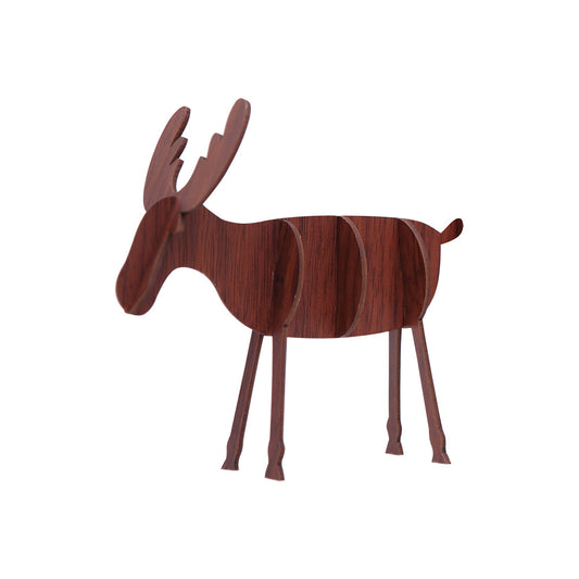 Wood Moose & Pine Tree Decorative Craft Kits - Great Christmas & Holiday Activity for Kids & Adults Alike!
