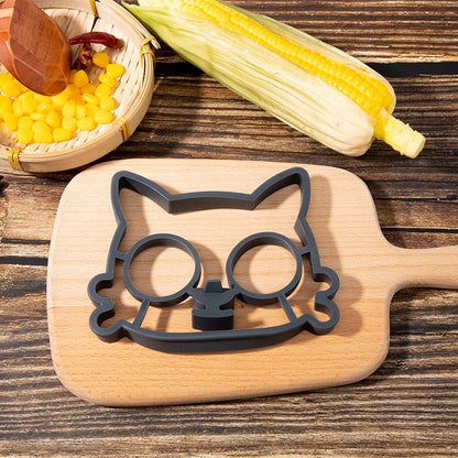 Silicone Cat Egg & Omelet Mold - Make Breakfast Fun, Great for PIcky Kids!