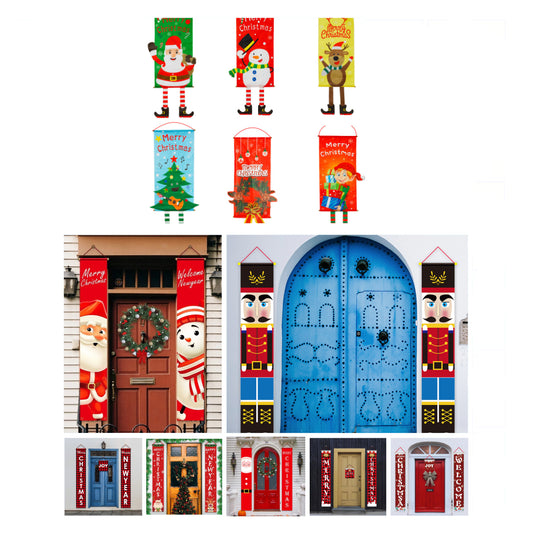 Christmas Flags, Pendants, and Door Banners - Dress Your House Up for the Holidays!