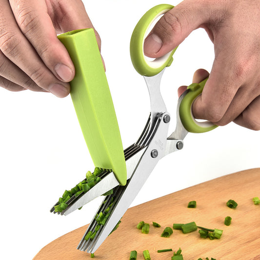5-Blade Herb Scissors Kitchen Shears r - The Multipurpose Chopping Tool You'll Wonder How You Lived Without!